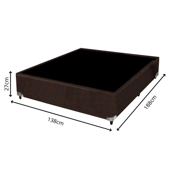 Base Sommie Universal Suede Liso 138X188 Marrom