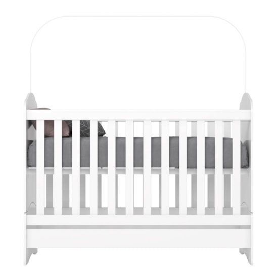 Berço Mini Cama Bala De Menta Henn Branco Berço Mini Cama Bala De Menta Henn Branco
