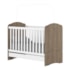 Berço Mini Cama Bala De Menta Henn Rustico/Branco