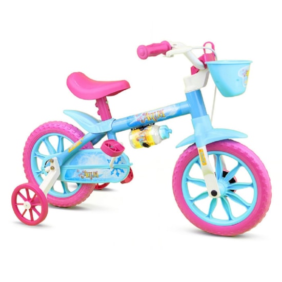 Bicicleta Aro 12 Dalannio Bike Azul/Pink Bicicleta Aro 12 Dalannio Bike Azul/Pink