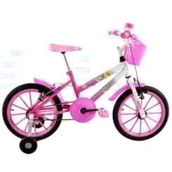 Bicicleta Aro 16 Cross Feminina Mila Pink Words Bicicleta Aro 16 Cross Feminina Mila Pink Words