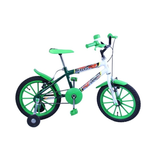 Bicicleta Aro 16 Kids Masculina Verde Bicicleta Aro 16 Kids Masculina Verde