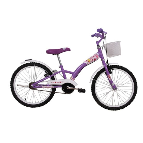 Bicicleta Aro 20 Feminina Fashion Lilas Eletrolar