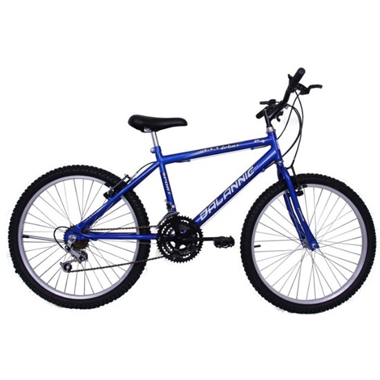 Bicicleta Aro 24 18M Masculina Sport Azul