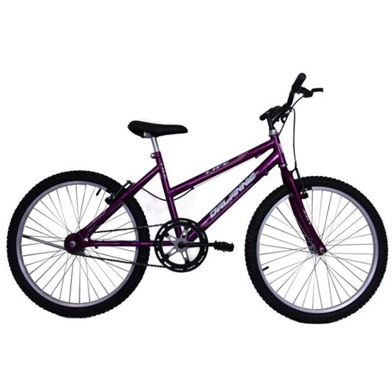 Bicicleta Aro 24 S/Marcha Fem Life Roxa