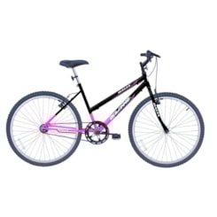 Bicicleta Aro 26 18 Marchas Fem V Brake Dalia Preto/Rosa