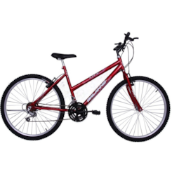 Bicicleta Aro 26 18 Marchas Fem V Brake Dalia Vermelho