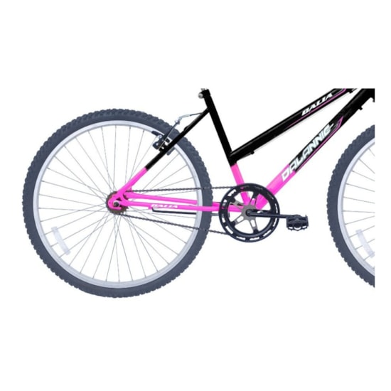 Bicicleta Aro 26 18 Marchas Fem V Brake  Preto/Rosa