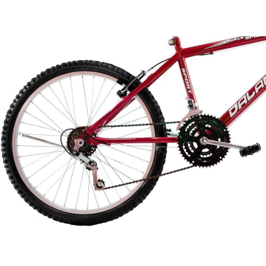 Bicicleta Aro 26 18 Marchas Masculina V Brake Strol Vermelho
