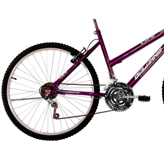 Bicicleta Aro 26 18M Fem V Brake Life Roxa Bicicleta Aro 26 18M Fem V Brake Life Roxa