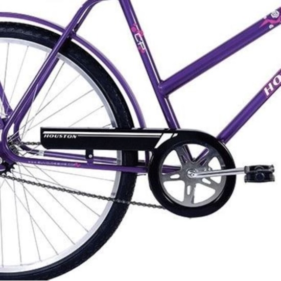 Bicicleta Aro 26 Barra Forte Fem Houston Violeta