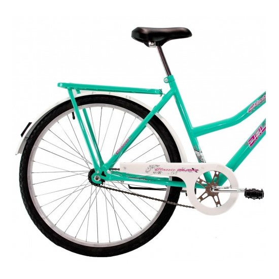 Bicicleta Aro 26 Barra Forte Fem New Azul Turqueza