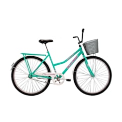 Bicicleta Aro 26 Barra Forte Fem New Azul Turqueza Bicicleta Aro 26 Barra Forte Fem New Azul Turqueza