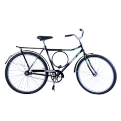 Bicicleta Aro 26 Barra Forte Masc.Potenc Preto