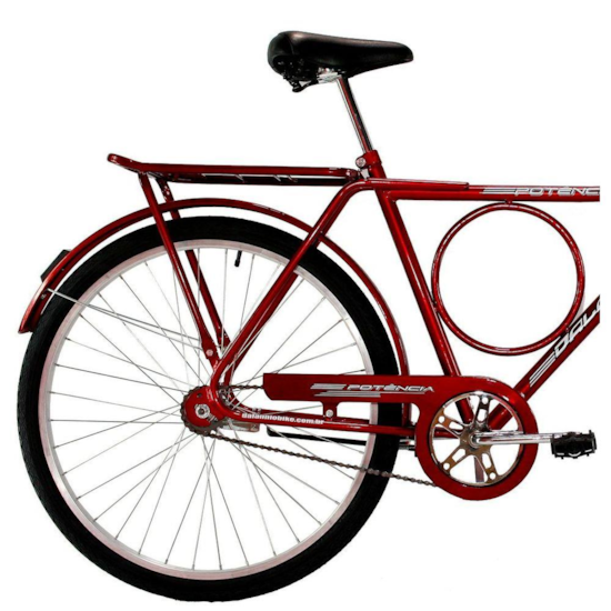 Bicicleta Aro 26 Barra Forte Masc.Potenc Vermelho