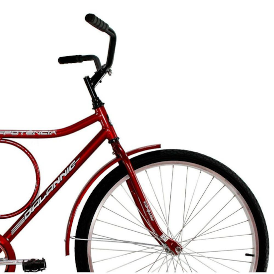 Bicicleta Aro 26 Barra Forte Masc.Potenc Vermelho