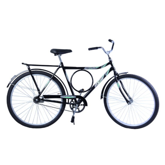 Bicicleta Aro 26 Barra Forte Masculina P Preto