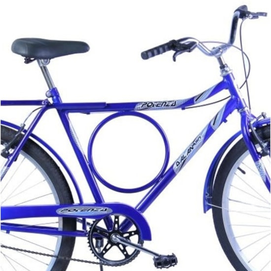 Bicicleta Aro 26 Barra Forte Masculina Potencia Azul