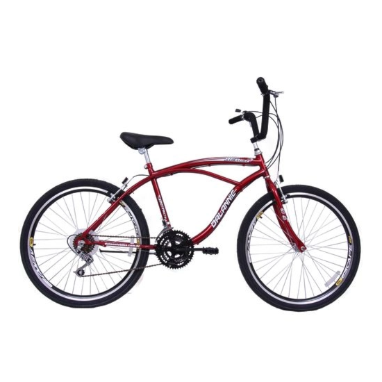 Bicicleta Aro 26 Beach Masculina 18 Marc Vermelho Bicicleta Aro 26 Beach Masculina 18 Marc Vermelho