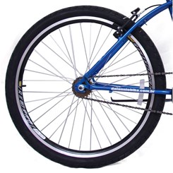 Bicicleta Aro 26 Beach Masculina 18V Azul
