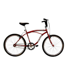 Bicicleta Aro 26 Beach Masculina Vermelho