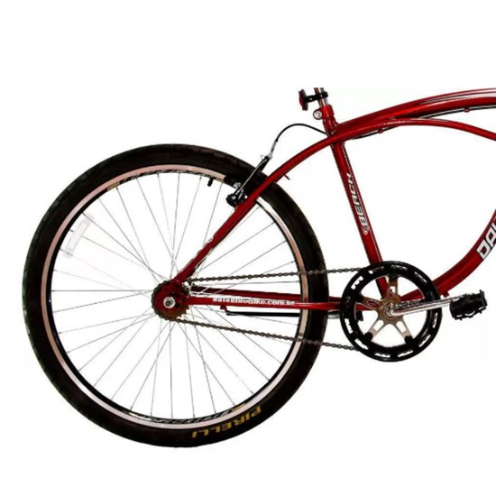 Bicicleta Aro 26 Beach Masculina Vermelho