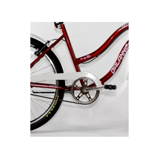 Bicicleta Aro 26 Beach Retrô Fem S/March Vermelho