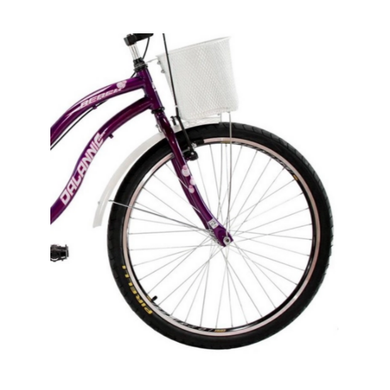 Bicicleta Aro 26 Beach Retrô Fem S/March Violeta Bicicleta Aro 26 Beach Retrô Fem S/March Violeta