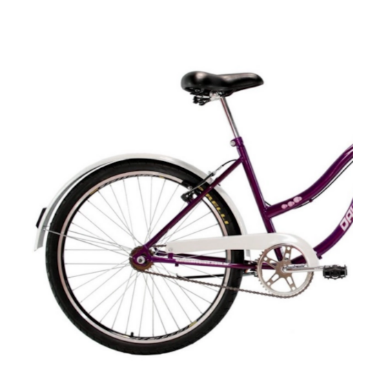 Bicicleta Aro 26 Beach Retrô Fem S/March Violeta