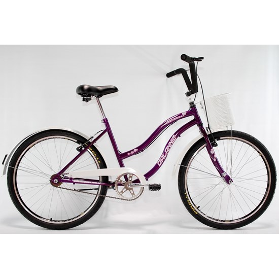 Bicicleta Aro 26 Beach Retrô Feminina Violeta
