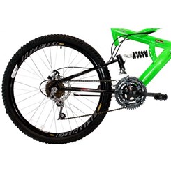 Bicicleta Aro 26 Disco Suspensão 18V Verde