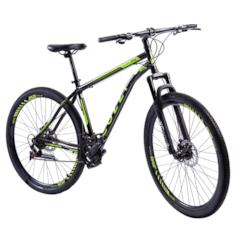 Bicicleta Colli A29 21M Aço F.D Athena Preto Amarelo Neon Bicicleta Colli A29 21M Aço F.D Athena Preto Amarelo Neon