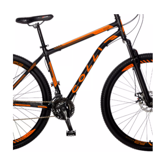 Bicicleta Colli A29 21M Aço F.D Athena Preto Laranja Bicicleta Colli A29 21M Aço F.D Athena Preto Laranja
