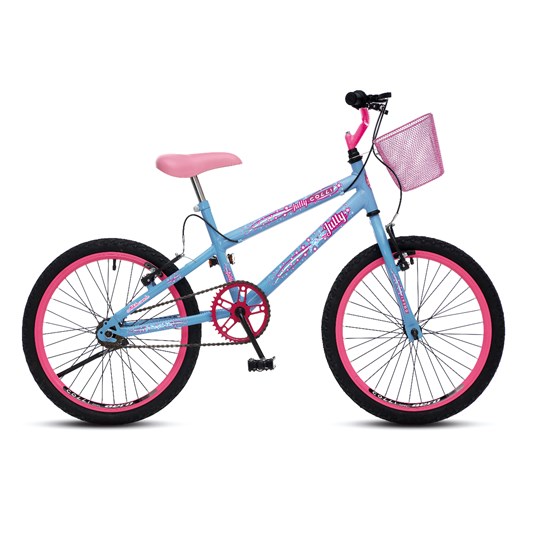 Bicicleta Colli Aro 20 Fem Jully Azul Champanhe - Eletrolar