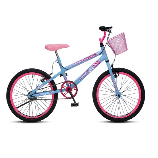 Bicicleta Colli Aro 20 Fem Jully Azul Champanhe Eletrolar