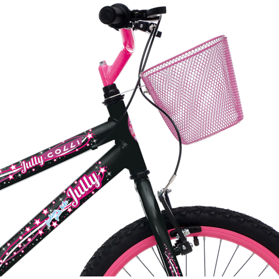 Bicicleta Colli Aro 20 Fem Jully Preto Rosa Pink