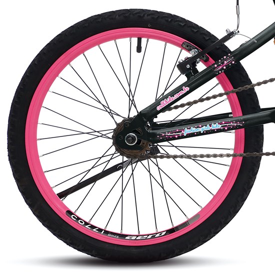 Bicicleta Colli Aro 20 Fem Jully Preto Rosa Pink