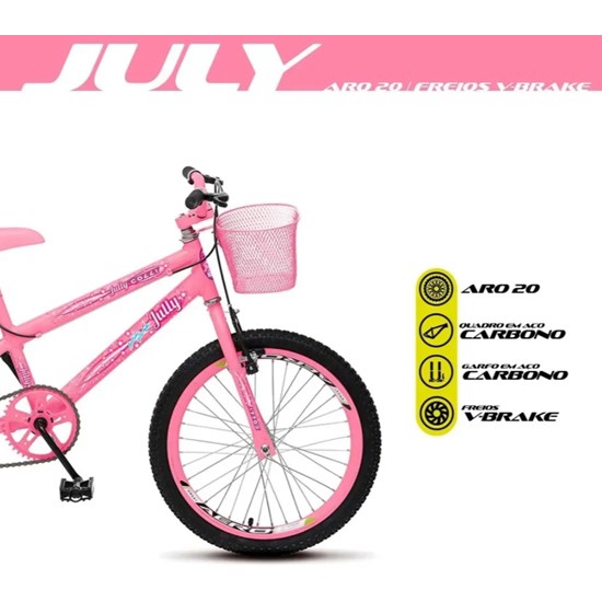 Bicicleta Colli Aro 20 Fem Jully Rosa