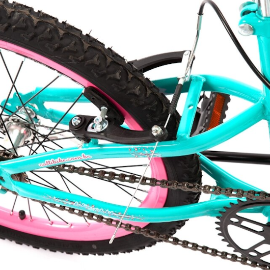 Bicicleta Colli Aro 20 Fem Jully Verde Acqua Bicicleta Colli Aro 20 Fem Jully Verde Acqua