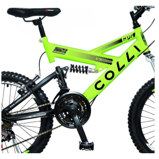 Bicicleta Colli A20 Masc Suspensão Amarelo Neon