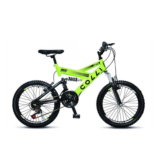 Bicicleta Colli Aro 20 Gps Suspensão Amarelo Neon