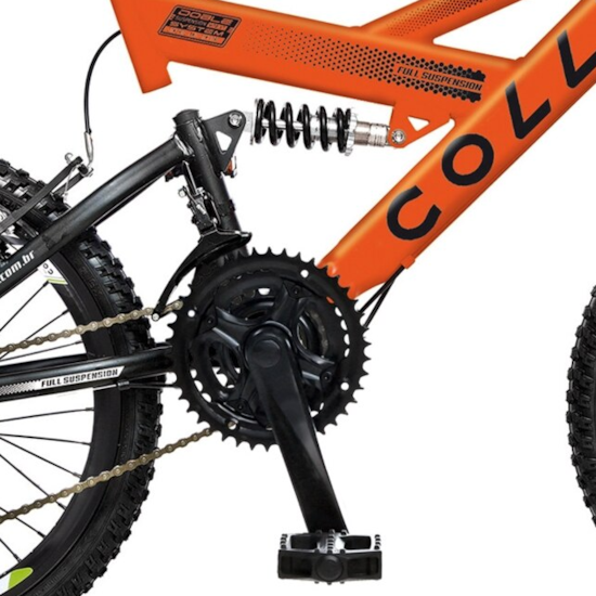 Bicicleta Colli Aro 20 Gps Suspensão Laranja Neon