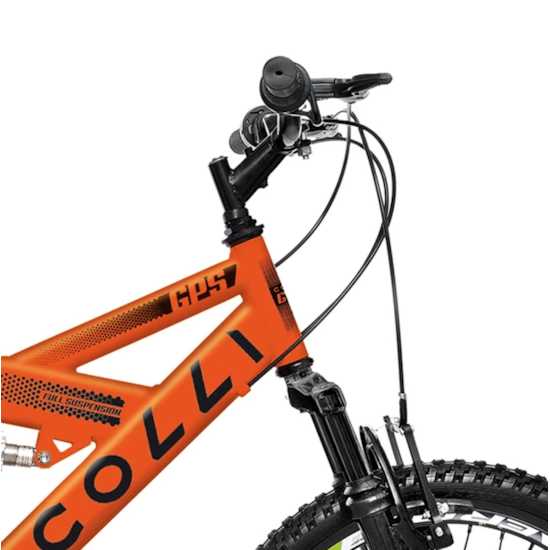 Bicicleta Colli Aro 20 Gps Suspensão Laranja Neon