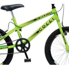 Bicicleta Colli Aro 20 Maxboy Amarelo Neon Bicicleta Colli Aro 20 Maxboy Amarelo Neon