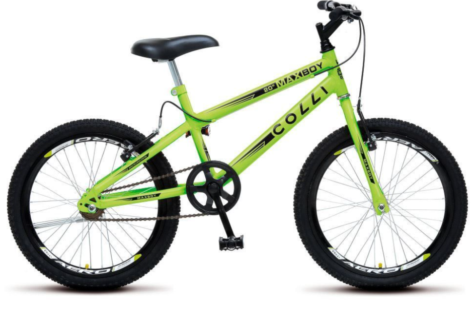 Bicicleta Colli A20 Max Boy Amarelo Neon