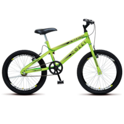 Bicicleta Colli Aro 20 Maxboy Amarelo Neon Bicicleta Colli Aro 20 Maxboy Amarelo Neon