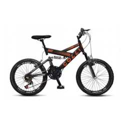 Bicicleta Colli Aro 20 Suspensao 21M Preto Fosco Bicicleta Colli Aro 20 Suspensao 21M Preto Fosco