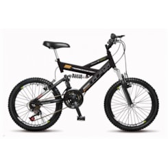 Bicicleta Colli Aro 20 Suspensao 21M Preto Fosco Bicicleta Colli Aro 20 Suspensao 21M Preto Fosco