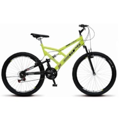 Bicicleta Colli Aro 26 Suspensão 21M Gps Amarelo Neon