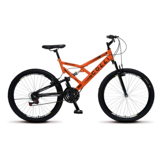 Bicicleta Colli Aro 26 Suspensão 21M Gps Laranja